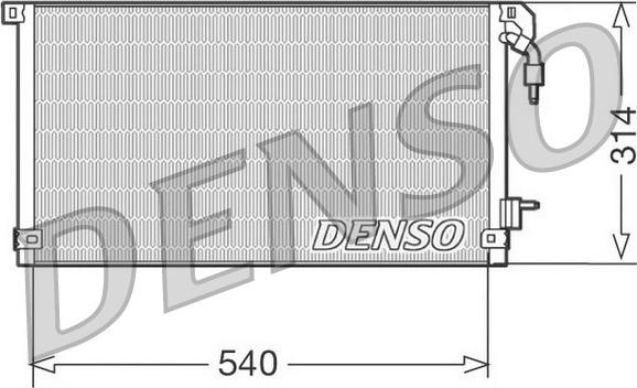 Denso DCN21003 - Lauhdutin, ilmastointilaite inparts.fi