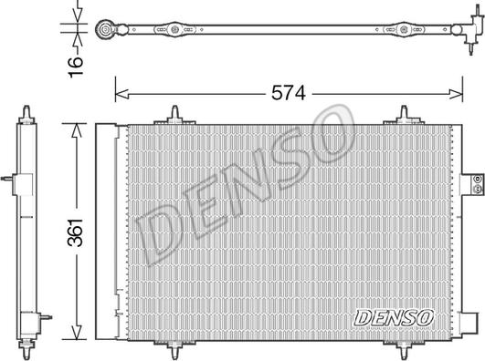 Denso DCN21019 - Lauhdutin, ilmastointilaite inparts.fi