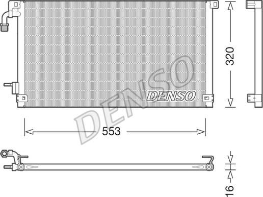 Denso DCN21014 - Lauhdutin, ilmastointilaite inparts.fi