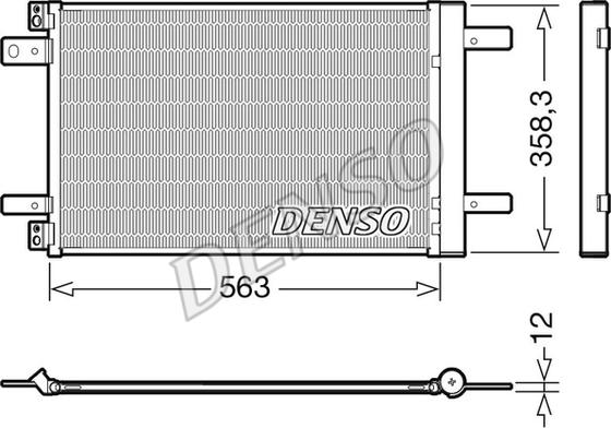 Denso DCN21032 - Lauhdutin, ilmastointilaite inparts.fi