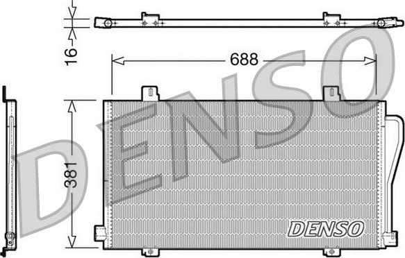 Denso DCN23017 - Lauhdutin, ilmastointilaite inparts.fi