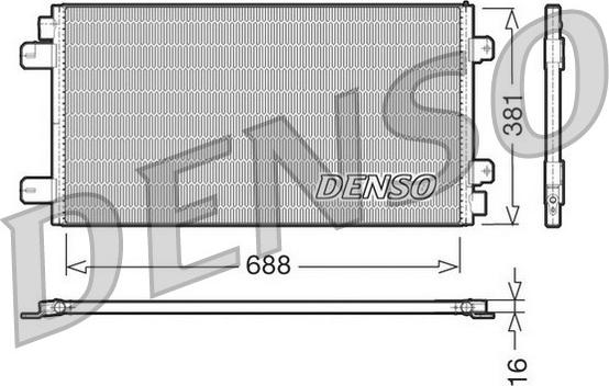 Denso DCN23024 - Lauhdutin, ilmastointilaite inparts.fi