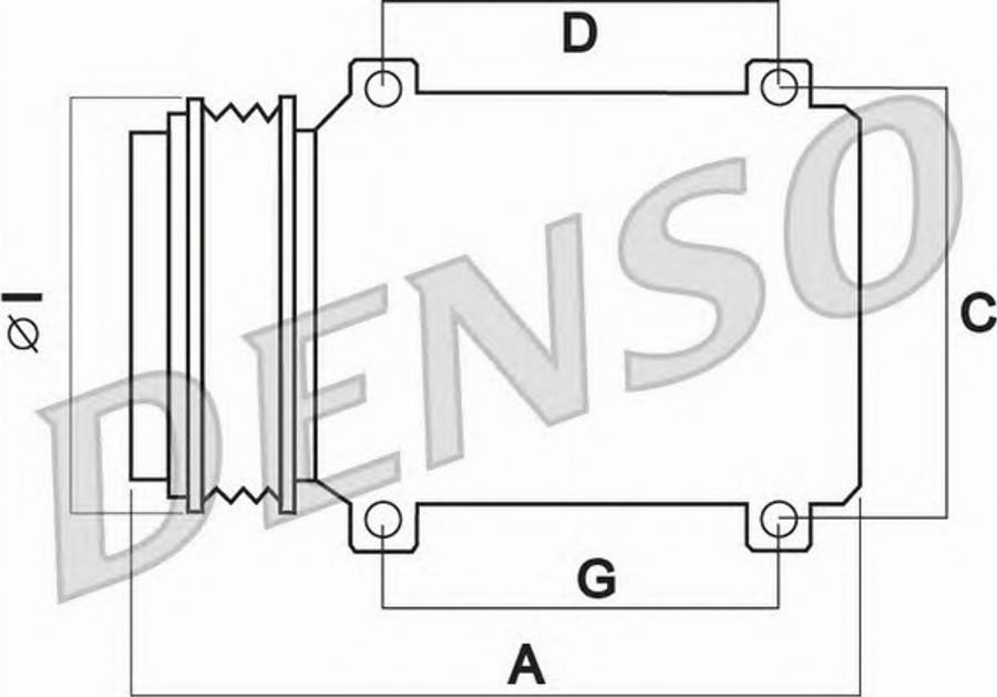 Denso DCP50115 - Kompressori, ilmastointilaite inparts.fi