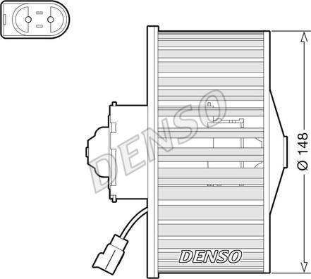 Denso DEA10054 - Sisätilapuhallin inparts.fi