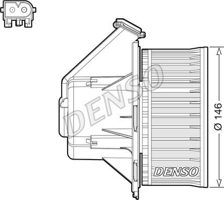 Denso DEA17032 - Sisätilapuhallin inparts.fi