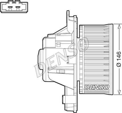 Denso DEA21014 - Sisätilapuhallin inparts.fi