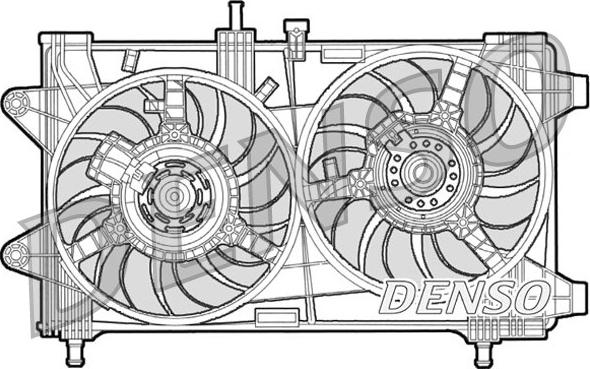 Denso DER09036 - Tuuletin, moottorin jäähdytys inparts.fi