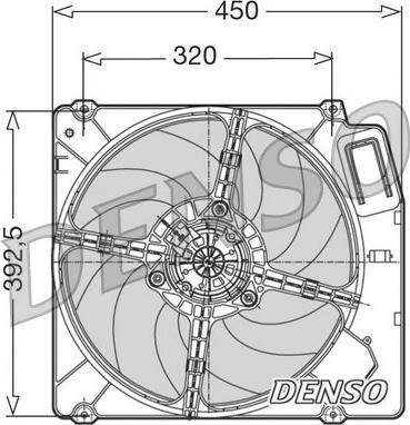 Denso DER09028 - Tuuletin, moottorin jäähdytys inparts.fi