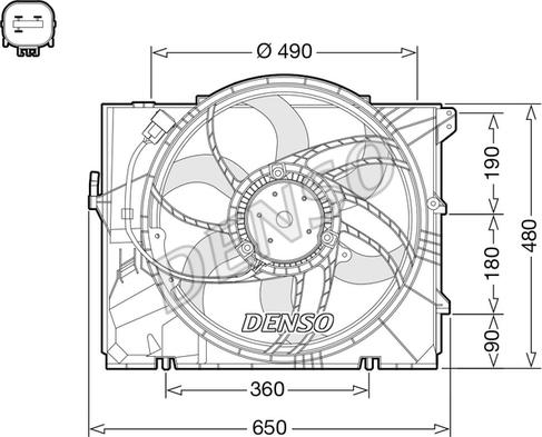 Denso DER05011 - Tuuletin, moottorin jäähdytys inparts.fi