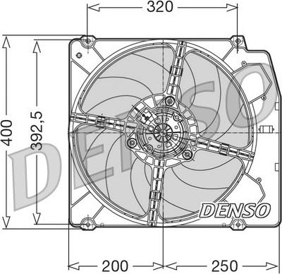 Denso DER01005 - Tuuletin, moottorin jäähdytys inparts.fi