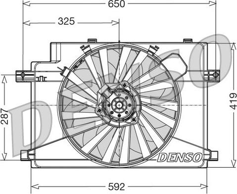 Denso DER01006 - Tuuletin, moottorin jäähdytys inparts.fi