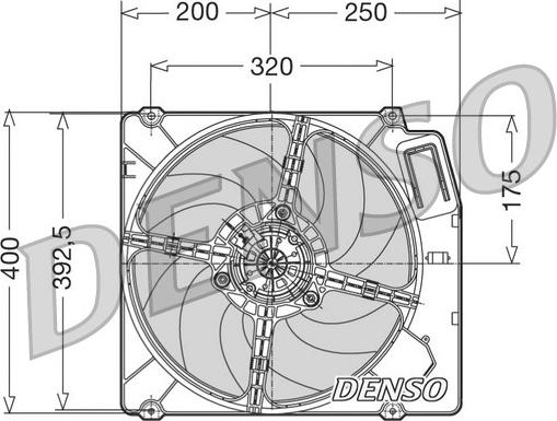 Denso DER01003 - Tuuletin, moottorin jäähdytys inparts.fi