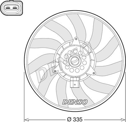 Denso DER02008 - Tuuletin, moottorin jäähdytys inparts.fi