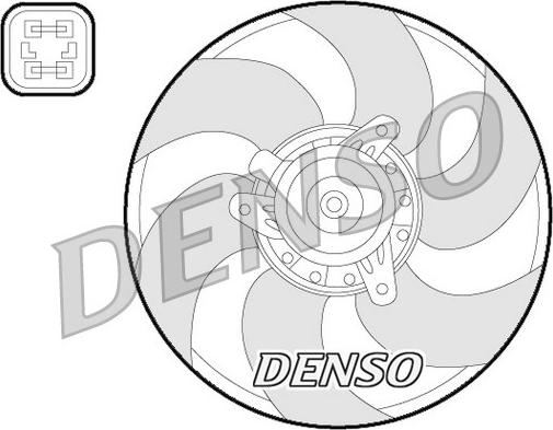 Denso DER07009 - Tuuletin, moottorin jäähdytys inparts.fi