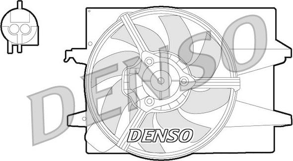 Denso DER10004 - Tuuletin, moottorin jäähdytys inparts.fi