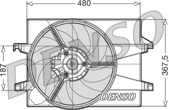 Denso DER10001 - Tuuletin, moottorin jäähdytys inparts.fi