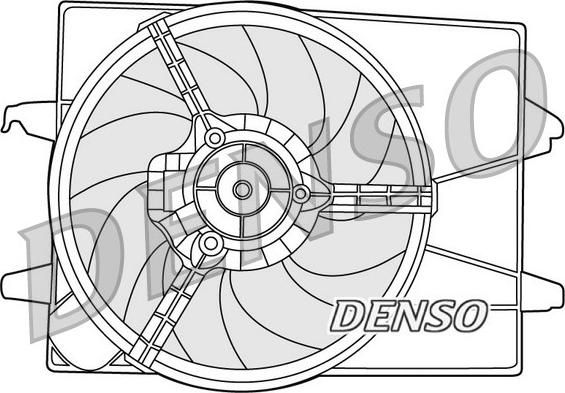 Denso DER10003 - Tuuletin, moottorin jäähdytys inparts.fi