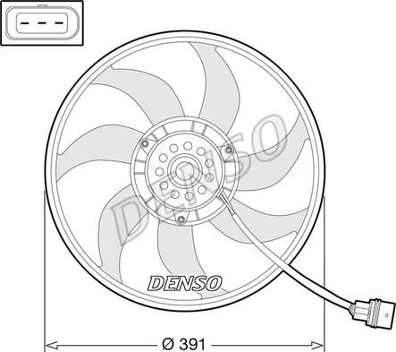 Denso DER32014 - Tuuletin, moottorin jäähdytys inparts.fi