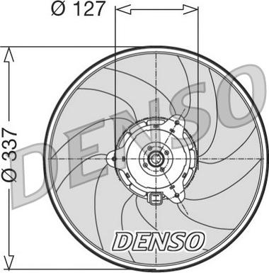 Denso DER21004 - Tuuletin, moottorin jäähdytys inparts.fi