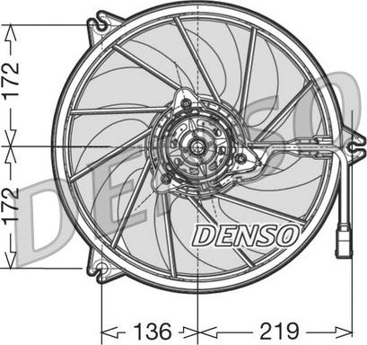 Denso DER21005 - Tuuletin, moottorin jäähdytys inparts.fi