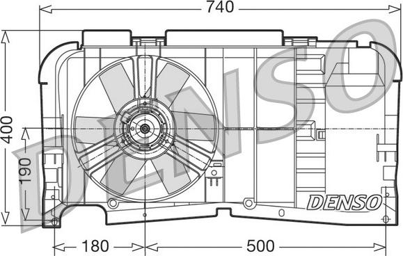 Denso DER21001 - Tuuletin, moottorin jäähdytys inparts.fi