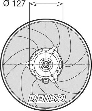 Denso DER21003 - Tuuletin, moottorin jäähdytys inparts.fi