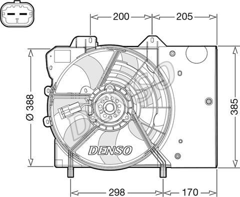 Denso DER21024 - Tuuletin, moottorin jäähdytys inparts.fi