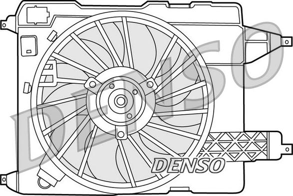 Denso DER23002 - Tuuletin, moottorin jäähdytys inparts.fi