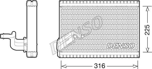 Denso DEV21003 - Höyrystin, ilmastointilaite inparts.fi