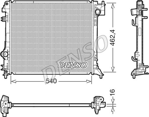 Denso DRM46063 - Jäähdytin,moottorin jäähdytys inparts.fi