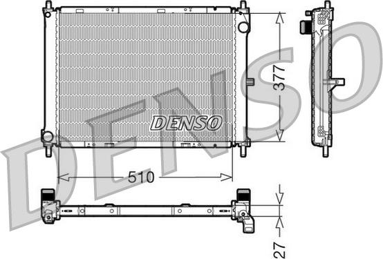 Denso DRM46003 - Jäähdytin,moottorin jäähdytys inparts.fi