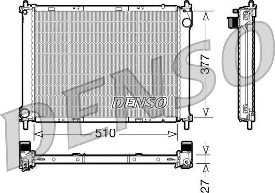 Denso DRM46022 - Jäähdytin,moottorin jäähdytys inparts.fi