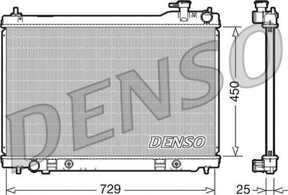 Denso DRM46100 - Jäähdytin,moottorin jäähdytys inparts.fi