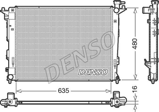 Denso DRM41006 - Jäähdytin,moottorin jäähdytys inparts.fi