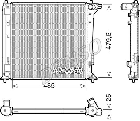 Denso DRM41031 - Jäähdytin,moottorin jäähdytys inparts.fi