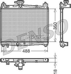 Denso DRM50001 - Jäähdytin,moottorin jäähdytys inparts.fi