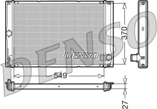 Denso DRM50023 - Jäähdytin,moottorin jäähdytys inparts.fi