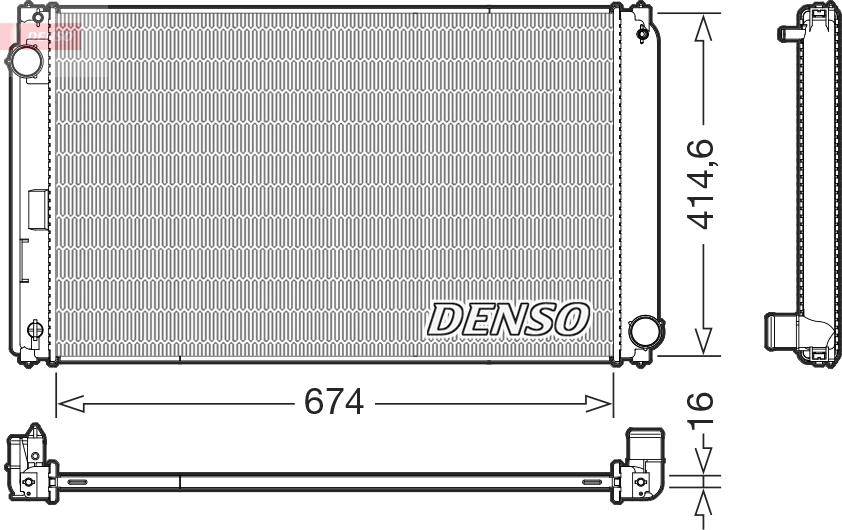 Denso DRM50149 - Jäähdytin,moottorin jäähdytys inparts.fi