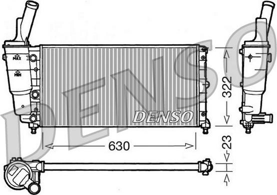 Denso DRM09097 - Jäähdytin,moottorin jäähdytys inparts.fi