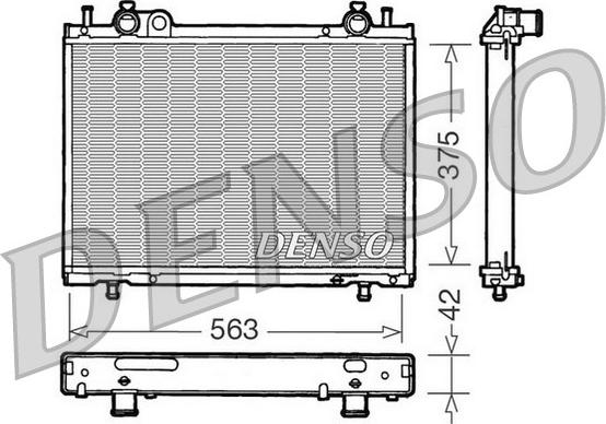 Denso DRM09021 - Jäähdytin,moottorin jäähdytys inparts.fi