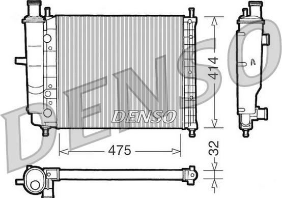 Denso DRM09028 - Jäähdytin,moottorin jäähdytys inparts.fi