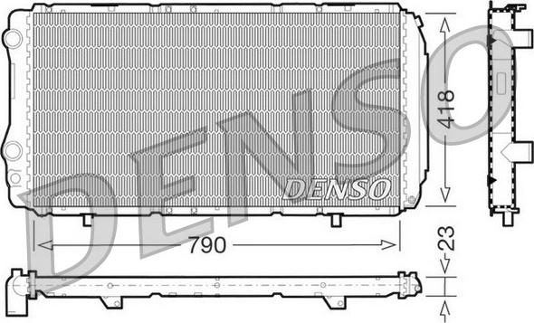 Denso DRM09074 - Jäähdytin,moottorin jäähdytys inparts.fi