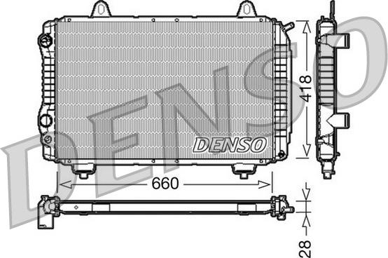 Denso DRM09071 - Jäähdytin,moottorin jäähdytys inparts.fi