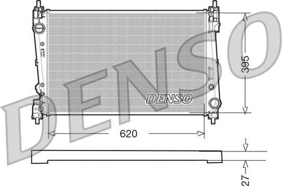 Denso DRM09112 - Jäähdytin,moottorin jäähdytys inparts.fi