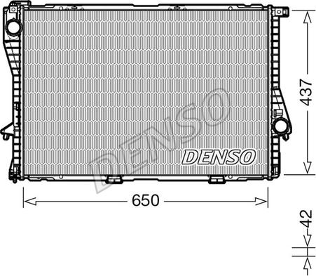 Denso DRM05048 - Jäähdytin,moottorin jäähdytys inparts.fi