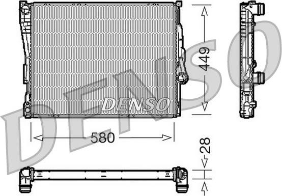 Denso DRM05069 - Jäähdytin,moottorin jäähdytys inparts.fi