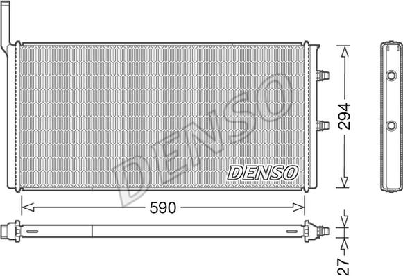 Denso DRM05009 - Jäähdytin,moottorin jäähdytys inparts.fi