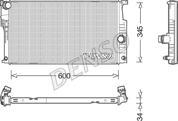 Denso DRM05004 - Jäähdytin,moottorin jäähdytys inparts.fi