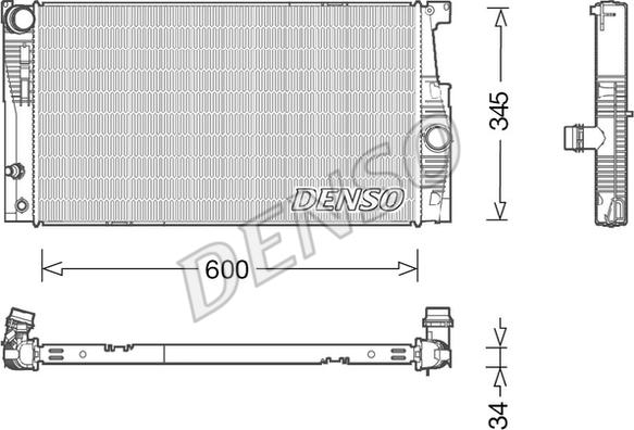 Denso DRM05005 - Jäähdytin,moottorin jäähdytys inparts.fi