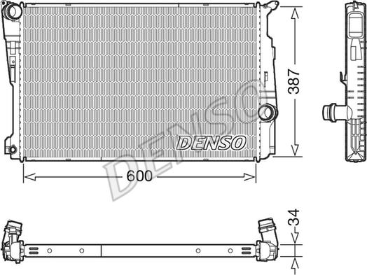 Denso DRM05006 - Jäähdytin,moottorin jäähdytys inparts.fi